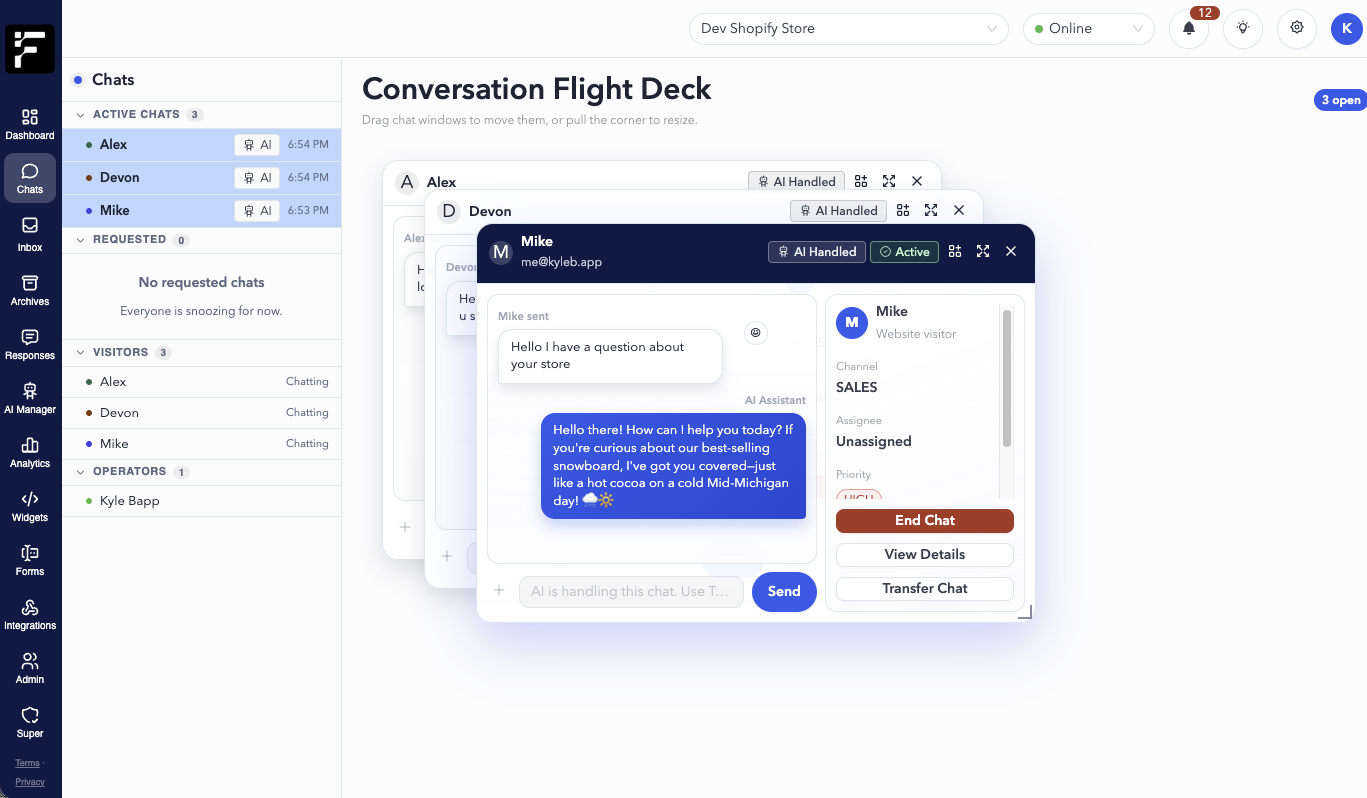 Chat Deck — Light
