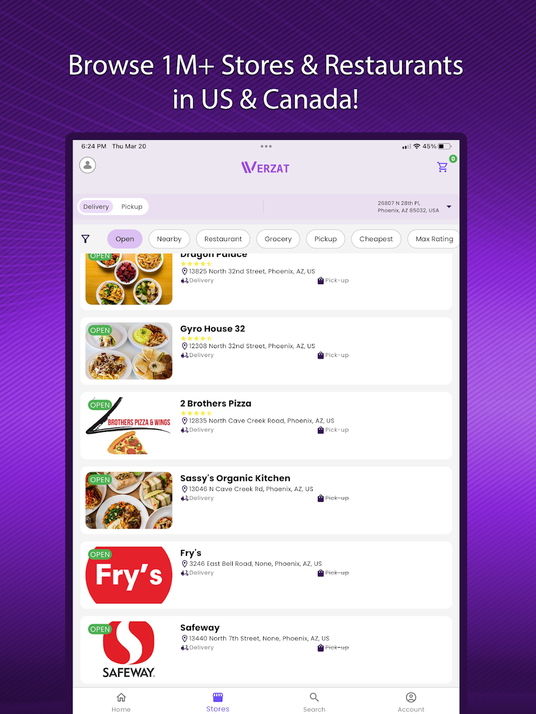 Store Browse — Tablet