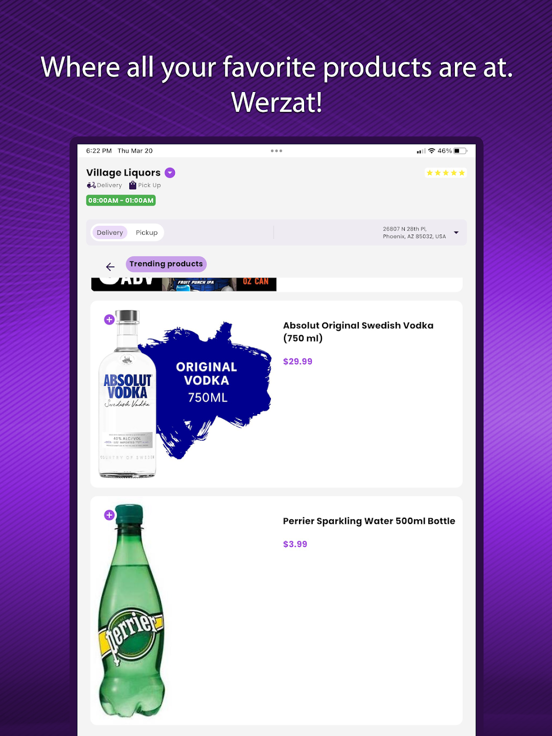 Product Listing — Spirits